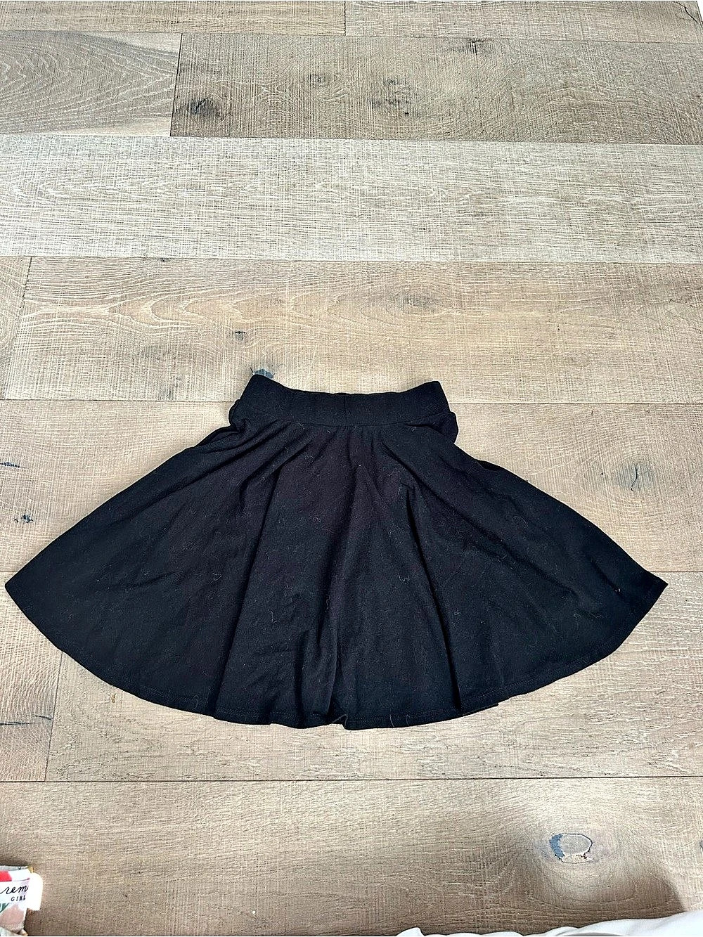 remie GIRL Girls Black Circle Skater Skirt Size 6